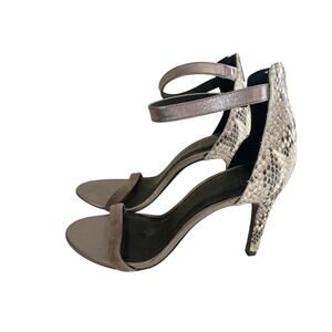 Joie Women's Heels Snake Skin Ankle Strap Size 38 U.S. 7.5 / 8 Stilettos